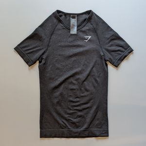 Gymshark Vital Seamless T-Shirt - Black Marl Med